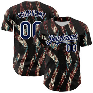 Camiseta de Béisbol Personalizada con Nombre de Equipo Impreso, Nombre del Jugador Propio, Jersey de Softbol Sublimado de Alta Calidad con Cuello Redondo - Product Image 6