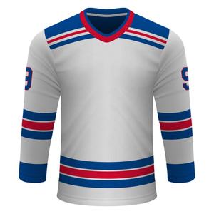 Logo personnalisé OEM maillots d'entraînement de hockey sur glace de sublimation respirables réversibles personnalisés vente en gros - Product Image 1