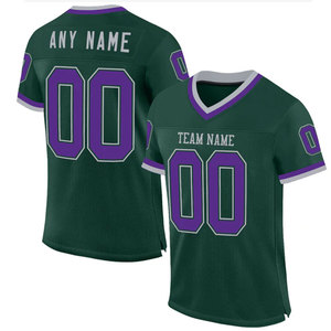 Custom Teal Pink American Football Jersey V-Neck Short Sleeve Sublimated Print Front Mesh Team <b>Name</b> Number Moisture Wicking - Product Image 2