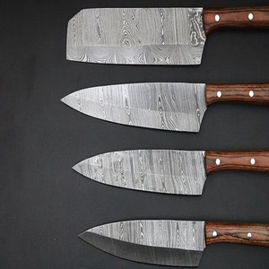 A&M ENTERPRISES Handmade Damascus Steel Chef <b>Knife</b> <b>Set</b> High-Polish Finish Eco-Friendly Wooden Kitchen <b>Knives</b> - Product Image 3