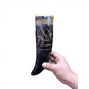 Factory Price Real Buffalo Horn Mug Premium Quality Old Fashioned Viking Beer Mug Eco-Friendly Dishwasher Safe Lightweight - Product Image 2