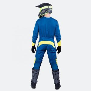 Tenue de course de motocross, équipement de moto tout-terrain de haute qualité, combinaison de motocross, ensemble 2 pièces, tissu respirant en maille tout-terrain - Product Image 2