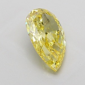 Diamant poire jaune vif fantaisie 3,01 carats certifié IGI, clarté VS2, polissage excellent, pierre précieuse en vrac, bijou de luxe - Product Image 2