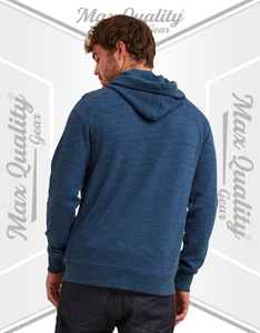 Sweat-shirt à capuche pour homme, fermeture éclair intégrale, en molleton épais avec cordon de serrage et poches kangourou pour un usage quotidien - Product Image 3