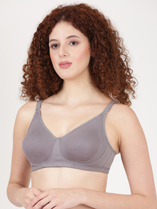 Sujetador cómodo para mujer, sin relleno, sin aros, cobertura completa, copa suave, tela transpirable, tirantes ajustables - Product Image 5