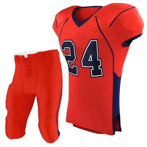 Uniforme de Fútbol Americano Personalizado, Conjunto de Jersey de Manga Corta de Secado Rápido, Camiseta con Cuello en V y Protecciones - Product Image 4