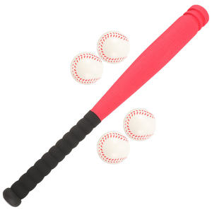 WARPRO INDUSTRY SS-BB-04 Juego de Bate de Béisbol de Espuma Negro con Remolinos Blancos, 4 Pelotas Blandas, 28 Libras, Ligero, para Principiantes y Entretenimiento - Product Image 1