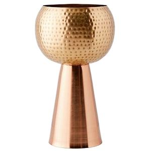 Pot de fleurs décoratif en métal, grand support, en cuivre plaqué et en laiton, Pots de fleurs haute, décoration de la maison, meilleure vente - Product Image 1