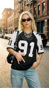 เสื้อเจอร์ซีย์คาวบอยส์แบบสั่งทำขายส่ง เย็บติดแผ่นตาข่าย เสื้อฟุตบอลอเมริกันแบบชุด - Product Image 2