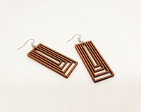 Boucles d'oreilles pendantes en bois découpées au laser, style princesse classique 2026, bijoux de style hawaïen pour femme, cadeau de mariage, design unique
