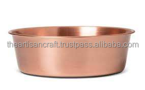 ถ้วยเสิร์ฟอาหารทองแดงโบราณเครื่องใช้สำหรับงานเลี้ยงขัดเงาเป็นมิตรต่อสิ่งแวดล้อมสำหรับผลไม้และของตกแต่งโต๊ะดีไซน์ทรงกลมแบบปรับแต่งได้ - Product Image 2