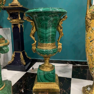 Handmade malachite decorative item malachite desk <b>decor</b> luxury item malachite ornamental stone <b>decor</b> green malachite luxury - Product Image 5