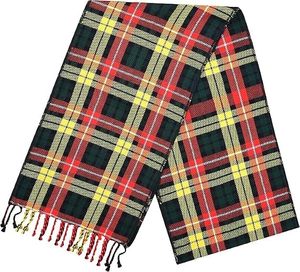 Wholesale Black Watch Tartan Ladies Acrylic Sash Shawl | Traditional Scottish Highland Plaid for Women | Quick-Dry Breathable - Product Image 4