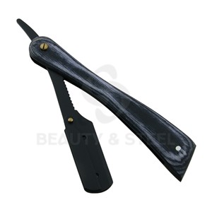 Navaja de Barbero Profesional de Acero Inoxidable con Hoja Recta de Carbón Vegetal para un Afeitado Suave y Preciso - Product Image 4