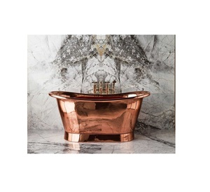 Bañera de Cobre Hecha a Medida con Detalles Artesanales Premium, Textura Metálica Rica, Mejora Elegante para el Espacio del Baño - Product Image 1