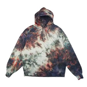 Sudadera con Capucha Tie Dye Shadow Burst Premium Personalizada, Hecha a Mano, de Algodón Cómodo, Estilo Urbano, Tonos Tierra, OEM ODM - Product Image 1