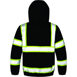 Veste de chantier unisexe d'hiver de haute qualité, entièrement zippée, haute visibilité, réfléchissante, imperméable, respirante, coupe-vent, CE - Product Image 1
