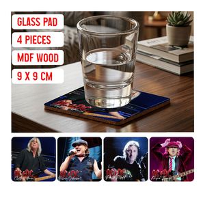 Set di Merchandising <span class=keywords><strong>ACDC</strong></span>: Portachiavi, Pad in Vetro e Scatola Colorata Artigianale - Product Image 2