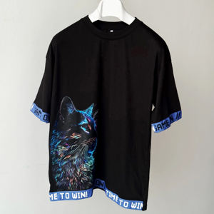 รับพิมพ์เสื้อยืดลายกราฟิกขายส่ง พิมพ์โลโก้ตามสั่ง พิมพ์ดิจิตอล เสื้อยืดผู้ชาย พิมพ์ลาย เสื้อยืดโอเวอร์ไซส์ พิมพ์ลาย 2026 - Product Image 1