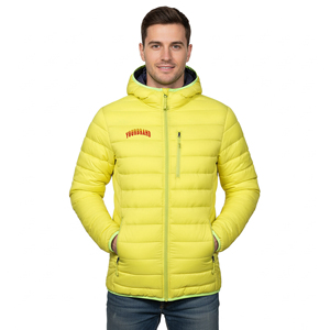 Custom Made Plus Size Casual Wear Canvas Waterproof Hooded Puffer <b>Jacket</b> <b>Men</b> Standard <b>Warm</b> Outdoor Winter Turn-down Collar Front - Product Image 1