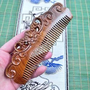 Peine de Madera Ecológico para el Cuidado del Cabello Natural, Antiestático, Desenredante, Masajeador del Cuero Cabelludo, para el Hogar, Salón y Viajes, Suministro Disponible a Nivel Mundial - Product Image 5