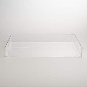 Plateau de service rectangulaire de luxe en acrylique 20x30cm pour cuisines modernes, compatible lave-vaisselle, portable, à un seul niveau, multifonctionnel - Product Image 2