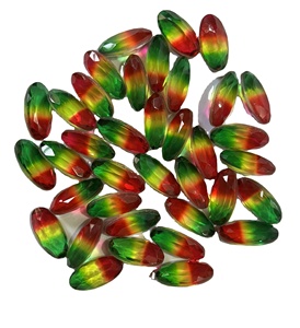 Precio al por mayor, piedra preciosa natural, piedra de cristal doble multicolor, forma ovalada de corte doble facetado en ambos lados para la fabricación de joyas - Product Image 4