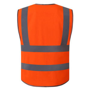 Chaleco de Seguridad Reflectante con Diseño de Tiras de Visibilidad, Chaqueta de Seguridad para Construcción, Seguridad Personal y Ropa de Trabajo, Ropa de Exterior para Hombre - Product Image 4