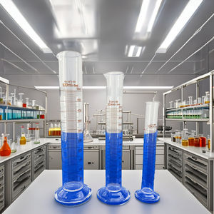 Équipement de laboratoire GLS, cylindre gradué transparent de haute précision en verre borosilicate 3.3 de 15 ml, garantie de 3 ans - Product Image 3