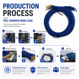 Kabel Pre-Crimped, Kabel Harness Kustom, Perakitan Kabel, Konektor Terminal Tembaga, Kabel OEM ODM, Pasokan Pabrik - Product Image 4