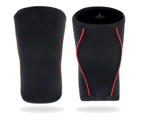 Las mangas de soporte de punto de alta calidad para levantamiento de pesas ayudan a mantener una firme alineación del rodilla durante las sesiones de entrenamiento con levantamiento de pesas. - Product Image 4