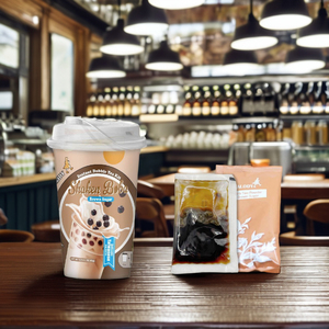 Bebida Instantánea de Boba con Azúcar Moreno Orgánico Alody, Juego de 3 Vasos - Product Image 2