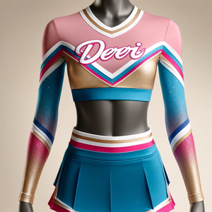 Uniformes de Animadoras Sublimados para Adultos y Jóvenes, Personalizados, OEM, con Estampado Sublimado - Product Image 4