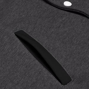 Blouson universitaire personnalisé en molleton pour homme – Coupe décontractée, coupe-vent, respirant, col montant zippé - Product Image 5