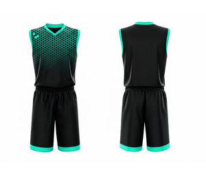 Conjunto de Uniforme de Baloncesto Personalizado, Jersey y Pantalones Cortos Sublimados de Secado Rápido, Transpirables, de Poliéster, para Hombre y Mujer - Product Image 4