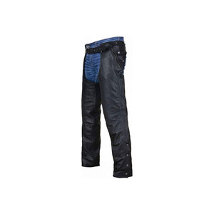 Pantalones Ecuestres de Cuero con Cintura de Mezclilla para Montar a Caballo y Trabajar en el Rancho - Product Image 1