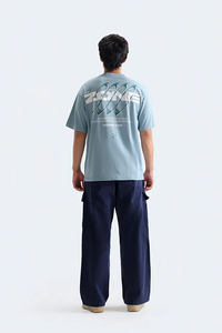 Men's Navy Blue Canvas Cargo <b>Pants</b> High Waist Multiple Pockets Workwear Style Autumn Wear Button Closure - Product Image 5