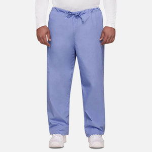 Pantalon de travail médical unisexe en tissu peigné de haute qualité avec couleurs, logo et tailles personnalisables pour usage hospitalier - Product Image 1