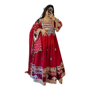 Robe Afghane OEM ODM pour Femmes, Prix de Gros, Faible MOQ, Robe de Mariage Longue, Robes de Soirée et de Mariage Afghanes Kuchi pour Femmes et Filles - Product Image 1