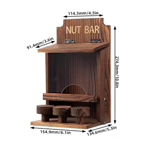 Wooden Squirrel Feeder For Outdoor Use, Nut Dispenser Squirrel Feeder, Window Squirrel Snack Feeder Wholesale From Vietnam - Product Image 2