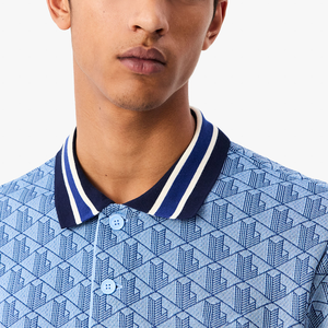 Polo vintage tricoté sur mesure pour hommes, en tissu épais respirant, personnalisable en gros - Product Image 4