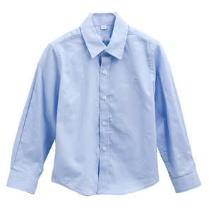 Camisa Escolar de Alta Calidad para Niños, Uniforme Escolar, Primaria, Blanca, Poliéster y Algodón, Sin Arrugas - Product Image 3