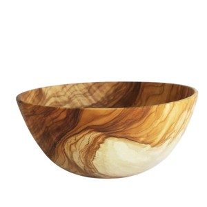 Tazón de servir de madera de acacia premium, ecológico, para ensalada, fruta, pasta, aperitivos, vajilla para el hogar, cocina, comedor, en oferta. - Product Image 3