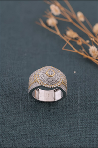 Fashion Forward Womens Luxury Moissanite Hip Hop <b>Ring</b> Elegant Diamond Look Jewelry Trendy Statement Gift Accessory - Product Image 3