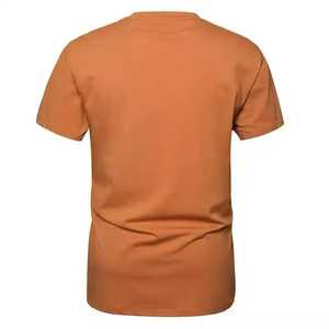 T-shirt de sport moderne en coton uni pour homme 2026 – Coupe ajustée, haute qualité, fabriqué au Pakistan. - Product Image 3