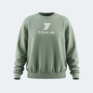 Sudadera de Mujer de Corte Holgado y Relajado, Cuello Redondo, Hombros Caídos, Estilo Urbano, Tallas Grandes, Servicio OEM con Logotipo Personalizado - Product Image 5