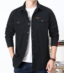 Chemise décontractée pour homme à manches longues, infroissable, en popeline, pour l'automne, polyvalente, respirante et confortable, 100% coton, séchage rapide - Product Image 2