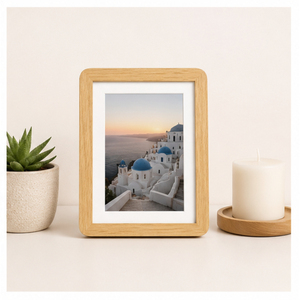 Wholesale Minimalist Natural <b>Wood</b> Photo <b>Frame</b> Tabletop Wooden <b>Picture</b> <b>Frames</b> Custom Size Rounded Edge Desk Photo Holder - Product Image 4