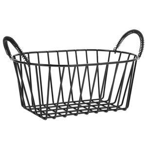 Modern Metal <b>Wire</b> <b>Storage</b> <b>Basket</b> Bowl Shape White Red Color Multi Purpose Neatening Design - Product Image 2