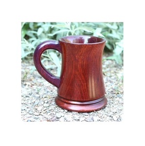 Rustic Wooden Mug Handmade Natural Solid Wood Coffee Mug Eco Friendly Drinkware for Tea Coffee Juice Use - Product Image 3